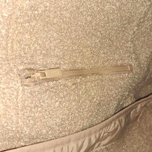 Pink Victoria Secret teddy bear jacket LAST CALL - Picture 3 of 5